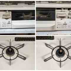 リンナイ 2口ガスコンロ PT20V-WHL 都市ガス用 ココットプレート付き 水無し両面焼き