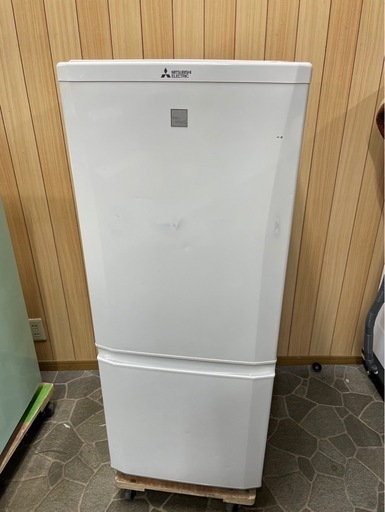 【訳あり】 三菱ノンフロン冷凍冷蔵庫 MR-P15EA-KW 2017年製
