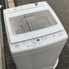 【RKGSE-207】特価！アクア/7kg全自動洗濯機/AQW-GV70H/中古品ン/2020年製/当社より近隣地域無料配達