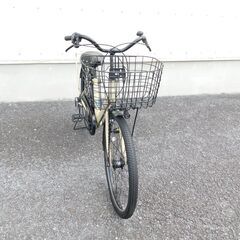 中古自転車多数販売中!　試乗して下さい!　早い者勝ち!　ご来店ください!　お買い得自転車　シティサイクル　26インチ　イエロー　外装6段変速　オートライト　迫力！太タイヤ　お買い物に便利!!　売れてます!　早い者勝ち!　外観状態は全体的に極めて良好と思います!　m52