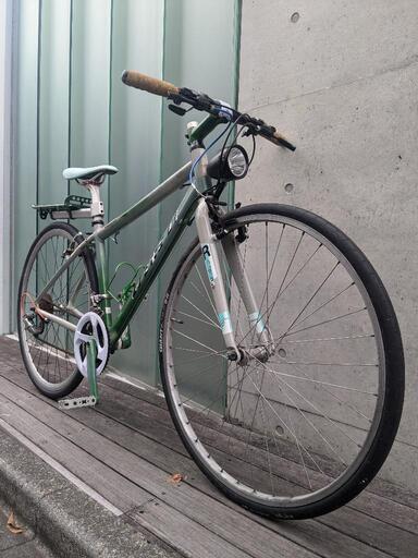 OSSO 軽いブルーグリーンクロスバイク 24段