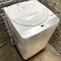 大阪送料無料★3か月保障付き★洗濯機★2019年★シャープ★6kg★ES-GE6C-W★S-552