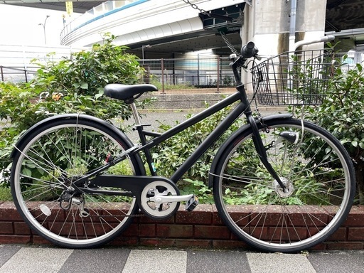 中古車　27インチ　前後タイヤ新品✨　外装6段変速　LEDオートライト　ローラーブレーキ　中古自転車　整備済　点検調整永久無料　西宮市
