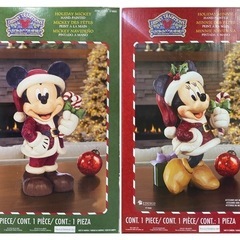 ☆ジムジョア ミッキー&ミニー サンタ置物☆