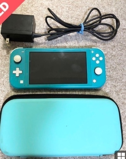 使用期間3ヶ月。今日お取引出来る方優先。激安スイッチライト水色ソフト付き