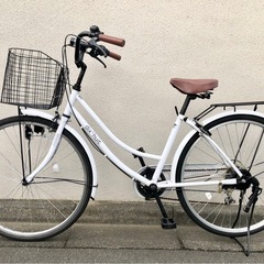 dixhuit 自転車 ママチャリ 26インチ 6段変速ホワイト 東京 三鷹市 武蔵市