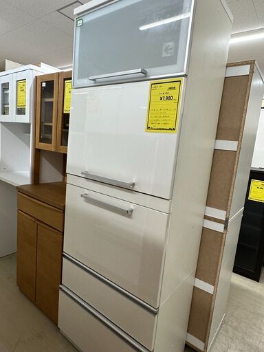 ジモティ来店特価!!　レンジ台　ホワイト　　　J-1035