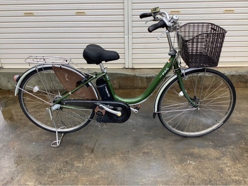 495  ヤマハ新機種電動アシスト自転車pas26インチグリーンアルミボディー