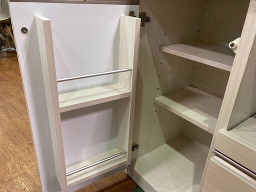 愛品館市原店】シギヤマ家具｜FREED120｜伸長式キッチンカウンター 大 