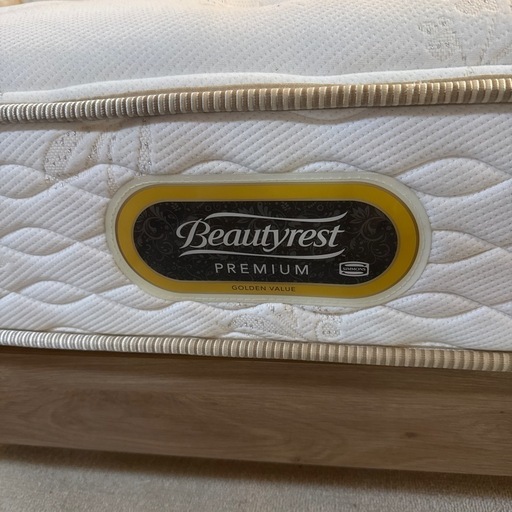 無印 シングルベッドフレーム 木製 オーク材引き出し 2個付き 美品