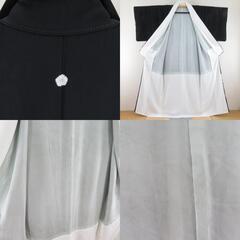 本加賀友禅 黒留袖 寺西一紘 作家物 花柄 正絹 袷 広衿 比翼
