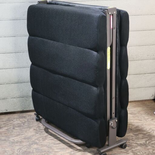 折りたたみベッド シングルサイズ 使用時W870×D2100×H390mm 24j菊E