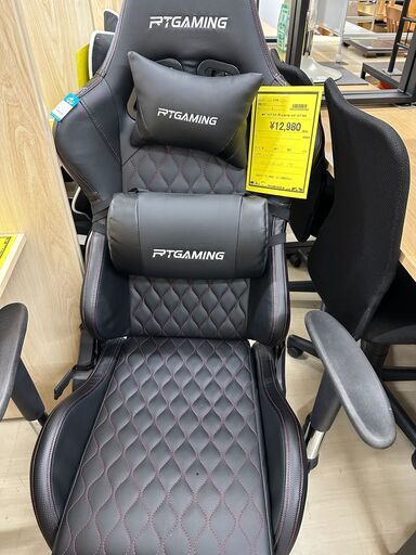 ジモティ来店特価!!　ゲーミングチェア　RT　gaming　レッド×ブラック　　　J-1049