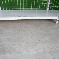 中日製 H150cm×W90cm ２連結両面３段什器 背面ネットタイプ キックプレート無し■陳列棚・システム什器■S-604 中日製 H150cm×W90cm 2連結両面3段什器 背面ネットタイプ キック