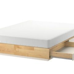 値下げ！【定価¥59,990】IKEA MANDAL マンダール ベッドフレーム 収納