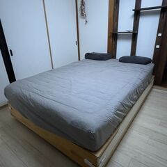 値下げ！【定価¥59,990】IKEA MANDAL マンダール ベッドフレーム 収納