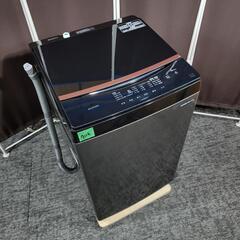 7116‼️配送設置は無料🙌‼️最新2022年製✨ブラックガラストップ✨アイリスオーヤマ 6kg 洗濯機