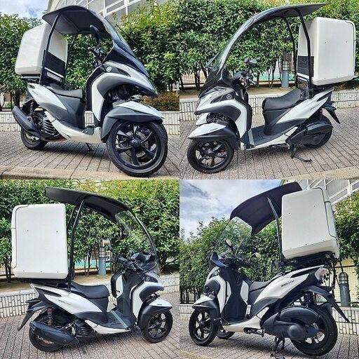 【普通免許仕様もOK！】トリシティ125ABS ZORRO製ルーフキット デリバリーBOX 走行2.8万km台 FAS等快適仕様★TRIX★ 普通免許仕様もOK！】トリシティ125ABS ZORRO製ルーフキット