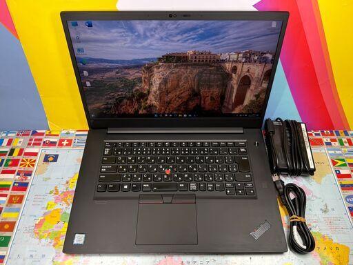 JC0986　レノボ Thinkpad P1 15.6型 UHD T2000 第9世代 極美品　ノートパソコン　高性能・大容量