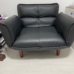 合皮製1人掛けソファー