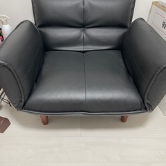 合皮製1人掛けソファー