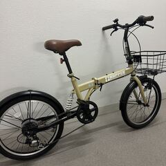 ホッパーFX-HOPPER折りたたみ自転車 20インチ外装６段変速動作良好