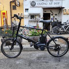 電動自転車　パナソニック　２０インチ　バッテリー　12ah  充電器　付き　７変速　黒　配達可能 電動自転車 パナソニック 20インチ バッテリー 12ah 充電器 付き 7