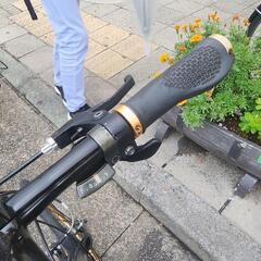 ミニベロ自転車　２０インチ　７変速　美品　黒　配達可能
