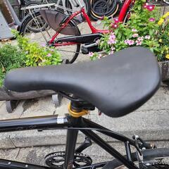 ミニベロ自転車　２０インチ　７変速　美品　黒　配達可能