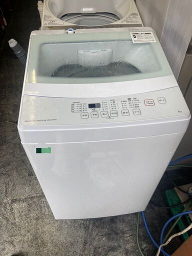 ☆中古￥12,800！ニトリ　6.0kg洗濯機　家電　2019年製　NTR60型　幅52㎝ｘ奥行53㎝ｘ高さ92㎝　【BJ022】