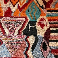 ベニワレン　モロッコ　ラグ