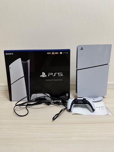 【ps5、プレ5、プレステ5】PlayStation5デジタルエディション（CFI-2000B01）＋希望者にはI-O DATA23.8インチゲーミングモニター＋充電スタンド＋縦置きスタンド　値段交渉○