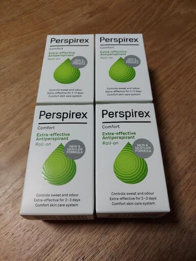 【正規品】パースピレックス コンフォート  20ミリリットル（Perspirex） ロールオン アンチパースピラント 20ml 4個
