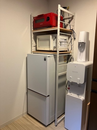 【家具家電3点セット】冷蔵庫・電子レンジ・ラック