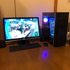 ゲーミングパソコンフルセット/GTX1650/Core i5-7400/メモリ16GB