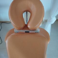 高田ベッド製作所　マッサージチェア453GSラウンドFタイプ　オレンジ色　マッサージ　リラクゼーションサロン　整体　エステ