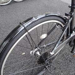 中古自転車３２７５　前後タイヤ新品！ブリヂストン　２０１９年頃モデルTB１　TB42　２７インチ　７段ギヤ　LEDオートライト
