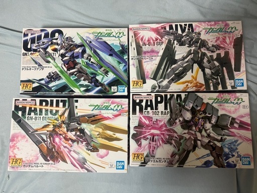 HG 劇場版　ダブルオークアンタ　サバーニャ　ハルート　ラファエル　4体セット　ガンプラ