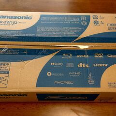 Panasonic　ブルーレイディスクレコーダー　DIGA　DMR-2W102　新品未使用です