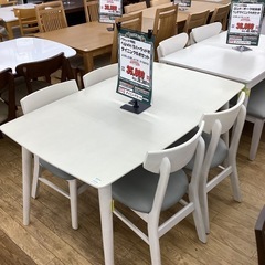 KJ-5【新入荷　アウトレット】ヘル　ダイニング5点セット　ホワイト