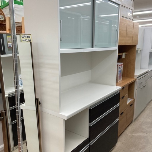 高級松田家具2面レンジボード国産 日本製1169