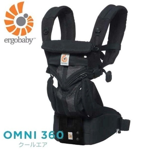 美品　エルゴ　オムニ360 クールエアー　メッシュ　ブラック