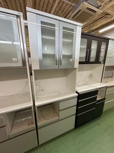 【ドリーム川西店御来店限定】松田家具　2枚扉オープンボード／クリーニング済み 【2001245255600680】
