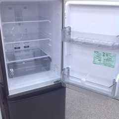 「ジモティー見た」で5％OFF！【2ドア冷凍冷蔵庫】2ドア冷凍冷蔵庫 MITSUBISHI 三菱 MR-P15G-H1  146L 2022年製:マットチャコール