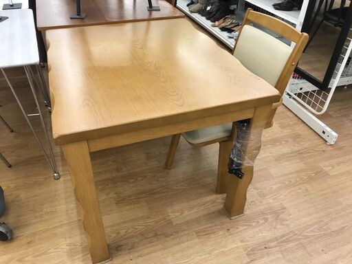★ジモティ割あり★  ダイニングこたつセット ナチュラル H69×W90×D75 クリーニング済み KJ6397