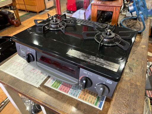 【愛品館 市原店】リンナイ　2020年製　LPガス用/ガステーブル　KG34NPBKR【愛市IFC051711-104】