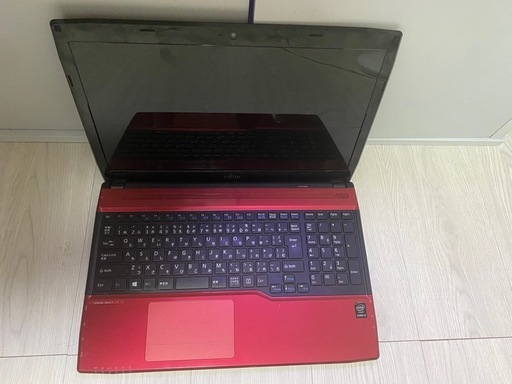 ノートパソコン富士通 FMV LIFEBOOK AH45/T ルビーレッド 15.6インチ