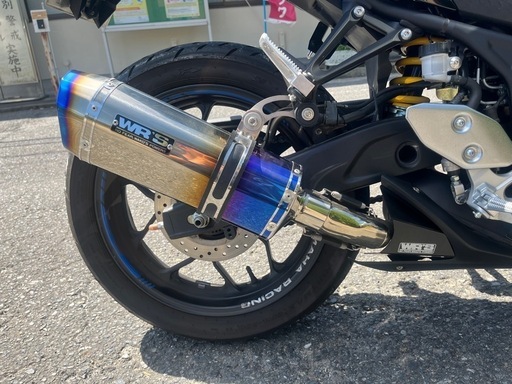 yzf-r25/r3 WR'Sマフラー　スリップオン マフラーガード付き yzf-r25/r3 WR'Sマフラー スリップオン マフラーガード付き