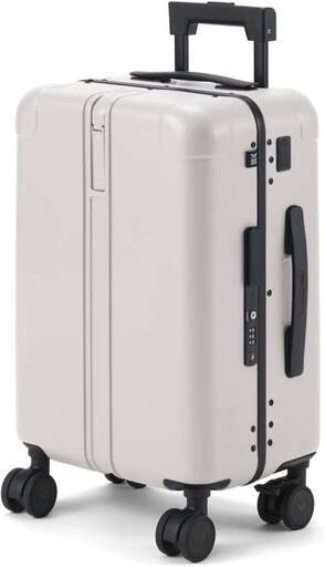 【新品・未使用】MAIMO スーツケース Lサイズ 大型 フレームタイプ (ストッパー付き 静音キャスター 交換可能) フック付き 大容量 約94L 軽量 約5.4kg