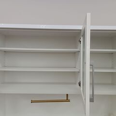 ☆ジモティ割あり☆ レンジボード 白色 H201×D51×W120 クリーニング 